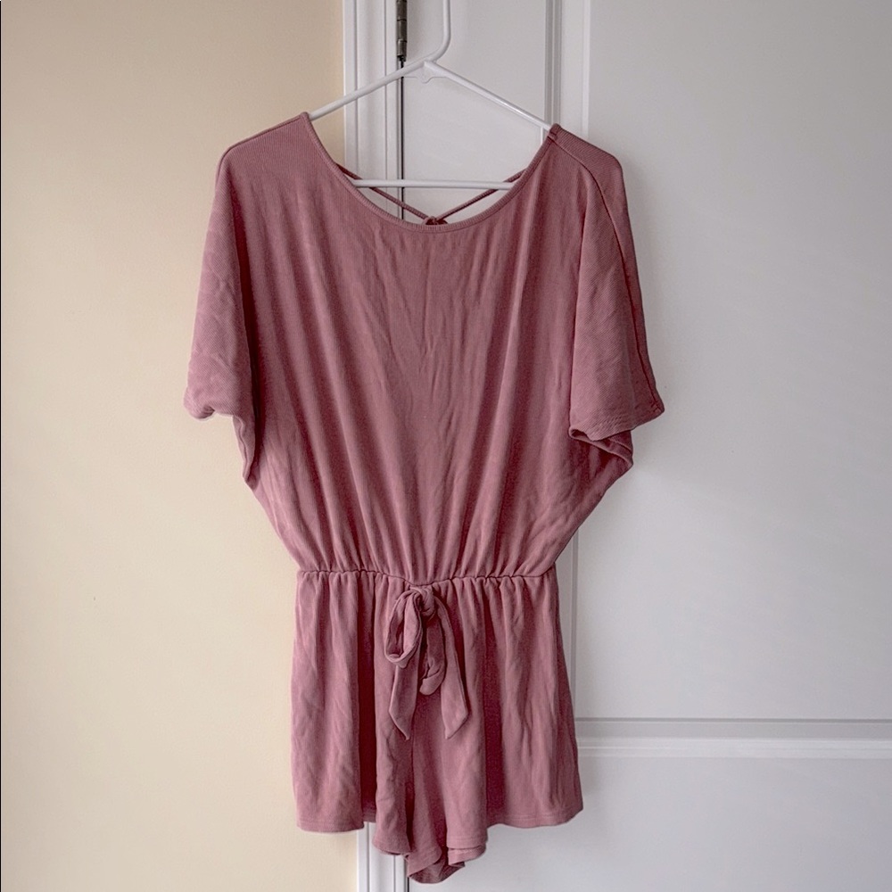 Pink Lily Short Sleeve Romper